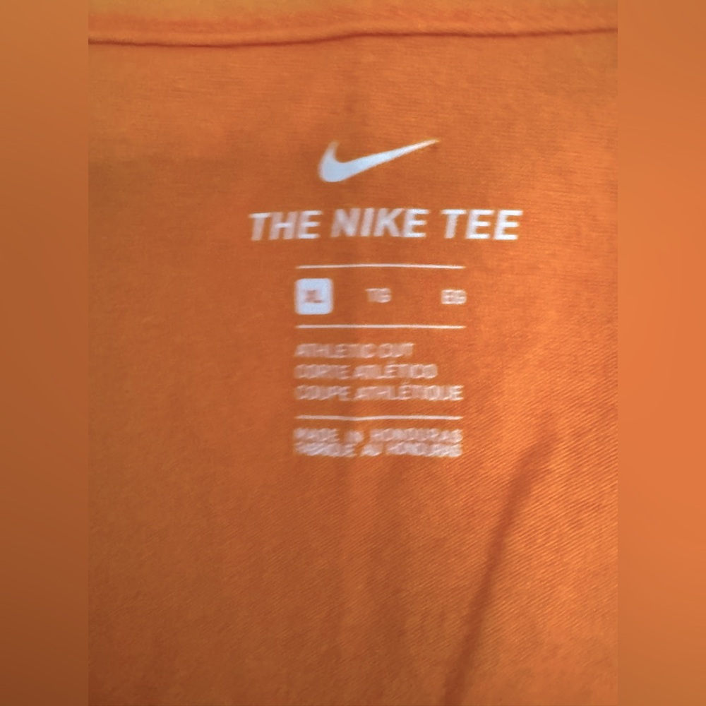 Nike Orange Athletic Tee Tennessee Volunteers XL NEW - Picture 3 of 4